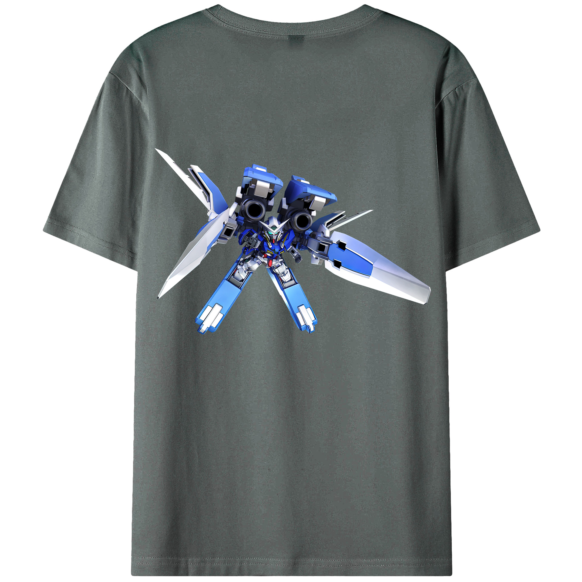 （画像用） 機動戦士ガンダム Mobile Suit Gundam 綿100％半袖Tシャツ（背面プリント）